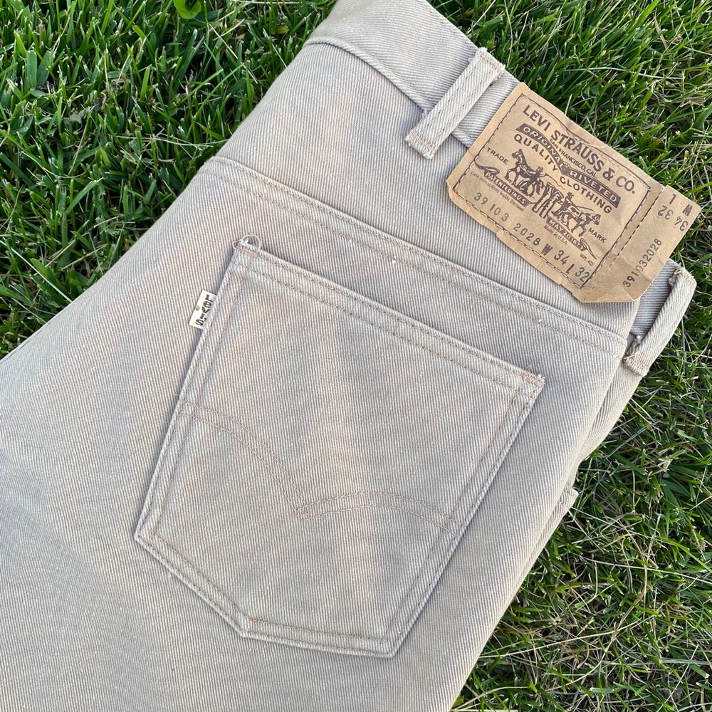 Rare brown tag Levi’s jeans polar flannel lined
